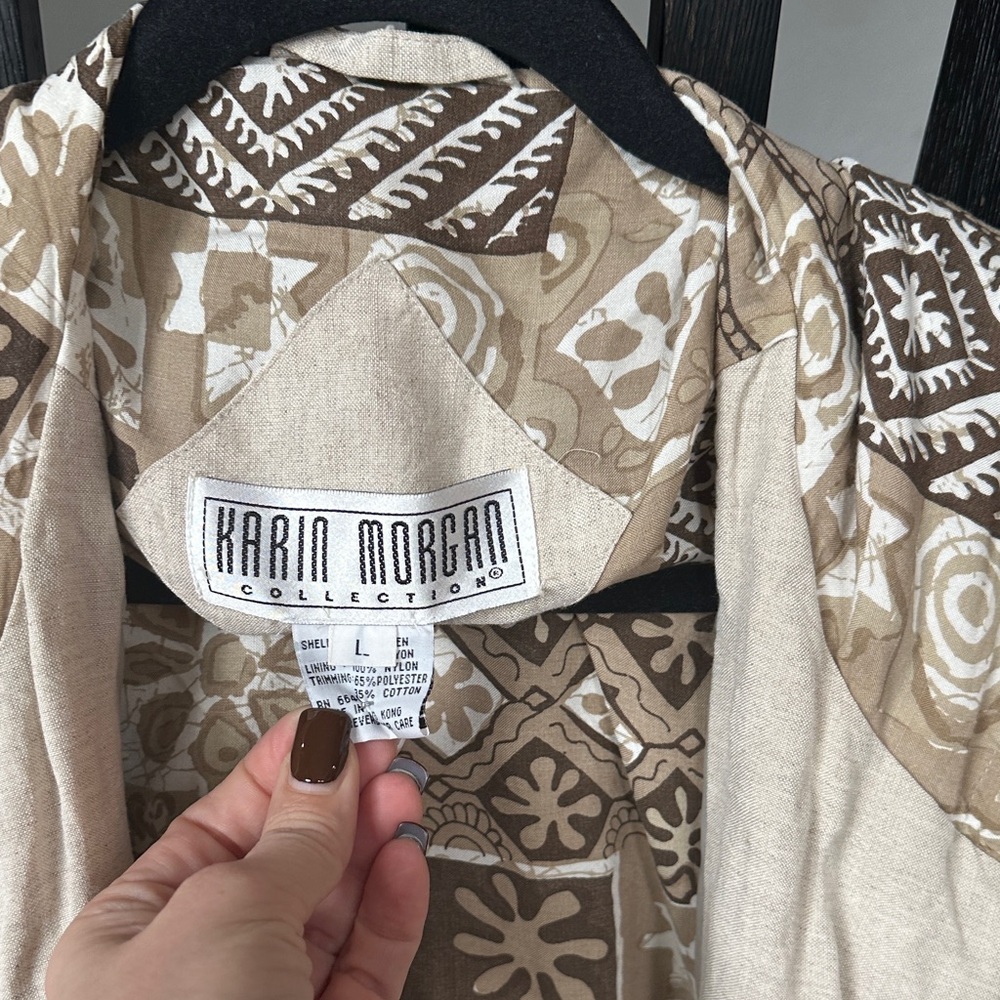 Women's Utility Jacket - Brown and Cream